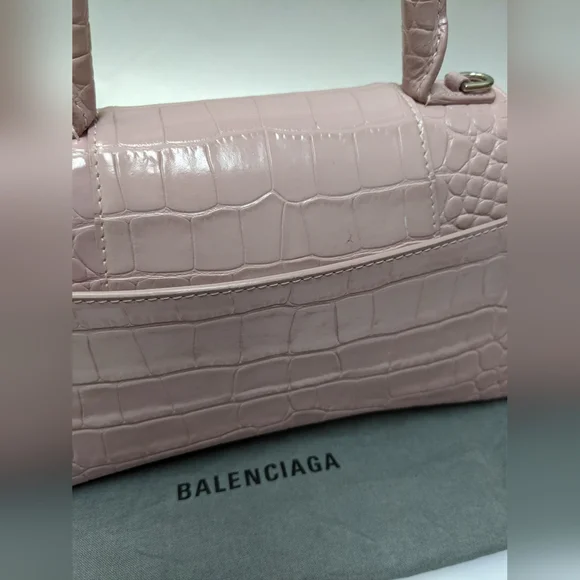 Balenciaga Hourglass Croc Embossed Small "LIVE SHOW TODAY" - Picture 15 of 16